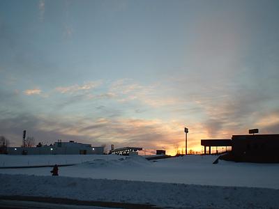 Sauk Centre sunset, winter of 2005-2006