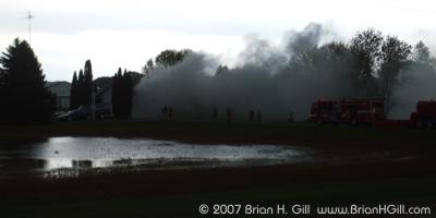 Sauk Centre and Melrose Fire Departments at a house just outside Sauk Cemtre, Minnesota