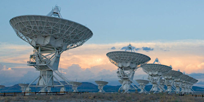 NRAO (National Radio Astronomy Observatory)'s photo: the Very Large Array, a radio observatory with 27 radio antennas in a Y-shaped configuration on the Plains of San Agustin, 50 miles west of Socorro, New Mexico. (ca. 2008)