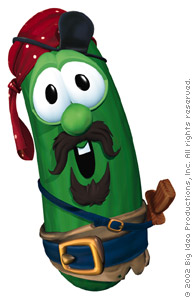 Pirate Larry, as portrayed by Larry the Cucumber