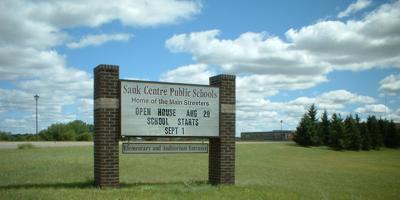 Sauk Centre school sign