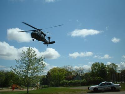 The "D.A.R.E." Helicopter, Taking Off