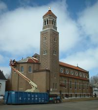 New roofing for Our Lady of the Angels church in Sauk Centre