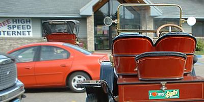 Antique cars and Internet access