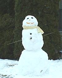 Sauk Centre snowman, Christmas 2005