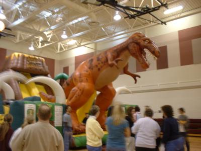 T-Rex, kids, and Family Fun Day in Sauk Centre