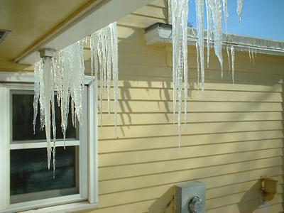 Icicles: a heart-warming sight in Sauk Centre