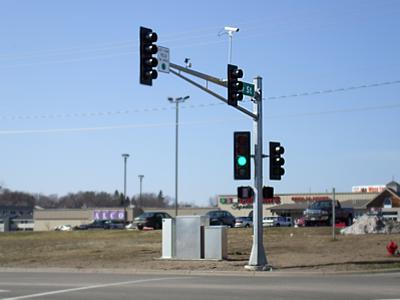 Sauk Centre's third set of traffic lights