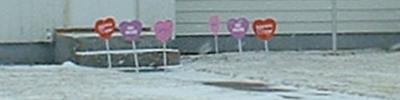 Valentine's Day front yard display