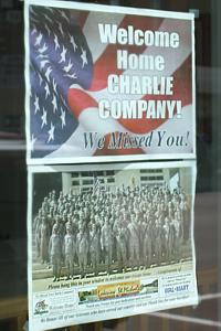 Welcome Home Charlie Company! We Missed you! - from folks around Sauk Centre, Minnesota